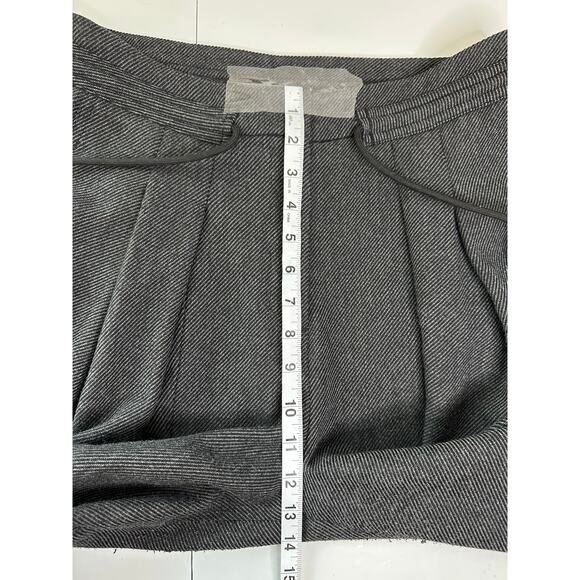 Me + Em Black Herringbone Tapered Ankle Pants Black Side Trim Office Workwear 30 - Picture 8 of 9